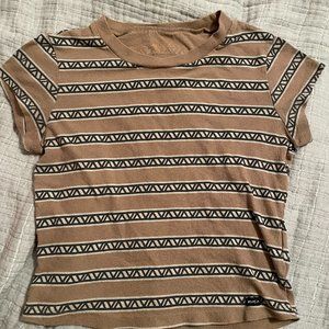 RVCA Tribal Striped Crop Top